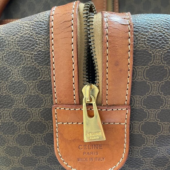 [SOLD] Authentic Céline Brown Coated Canvas Macadam Boston Bag - Picture 16 of 16